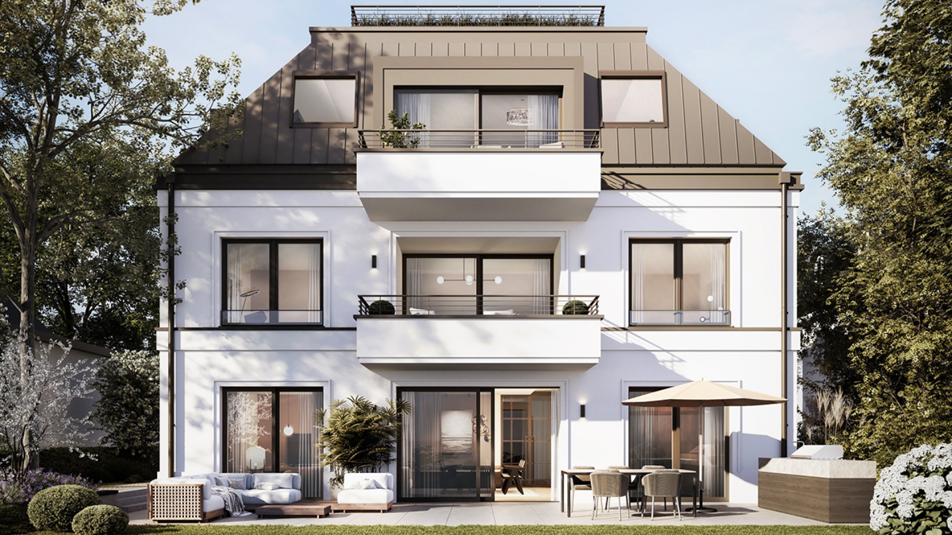 Haus Thelemann Gartenansicht